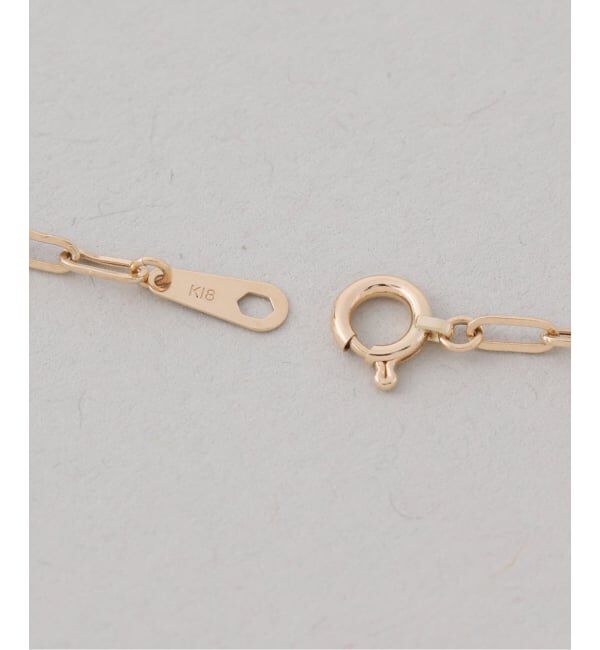 Lilas by Spick&Span「ホールダイヤ5pクリップチェーンネックレス K18」|ネックレス|