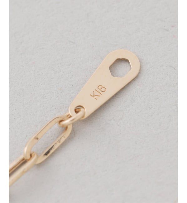 Lilas by Spick&Span「ホールダイヤ5pクリップチェーンネックレス K18」|ネックレス|