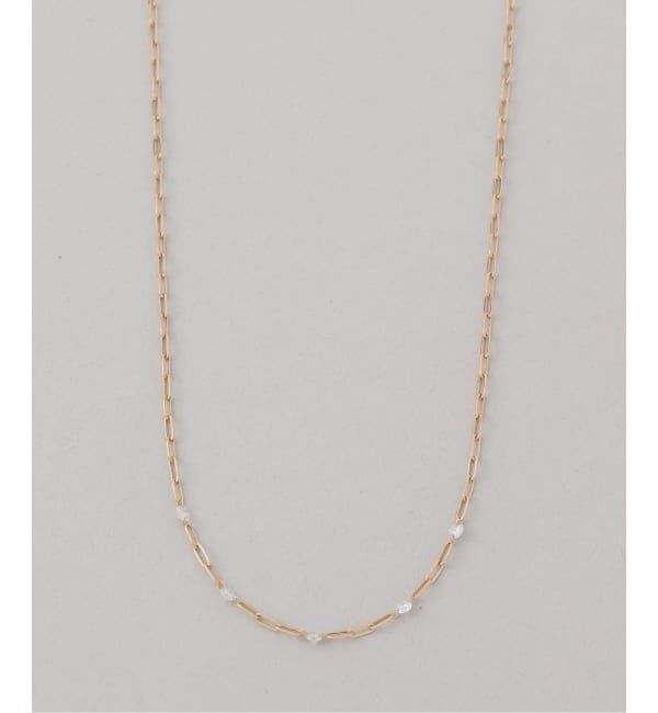 Lilas by Spick&Span「ホールダイヤ5pクリップチェーンネックレス K18」|ネックレス|