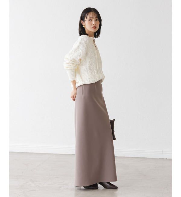 NOBLE「2way地柄 レースアッププルオーバー」|ニット・セーター|