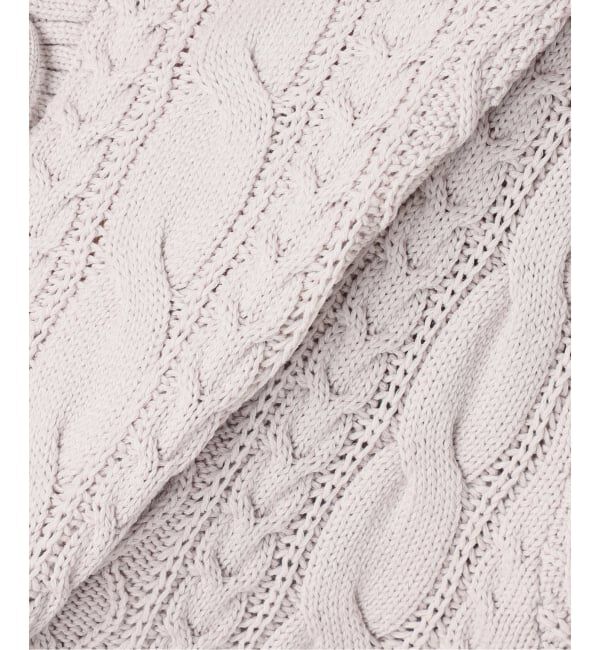 NOBLE「2way地柄 レースアッププルオーバー」|ニット・セーター|