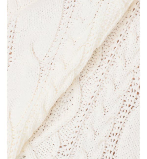 NOBLE「2way地柄 レースアッププルオーバー」|ニット・セーター|