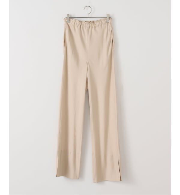 FRAMeWORK「Raspail/ラスパイユ シルクパンツ」|スラックス|ベージュ