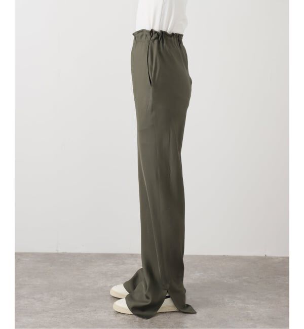 FRAMeWORK「Raspail/ラスパイユ シルクパンツ」|スラックス|