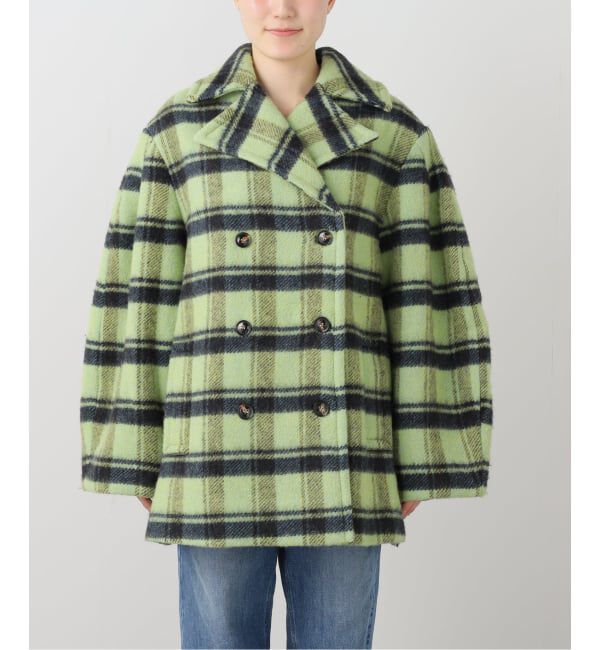 U by SPICK&SPAN「GANNI / ガニー Brushed Wool Check Midi Coat」|その他|