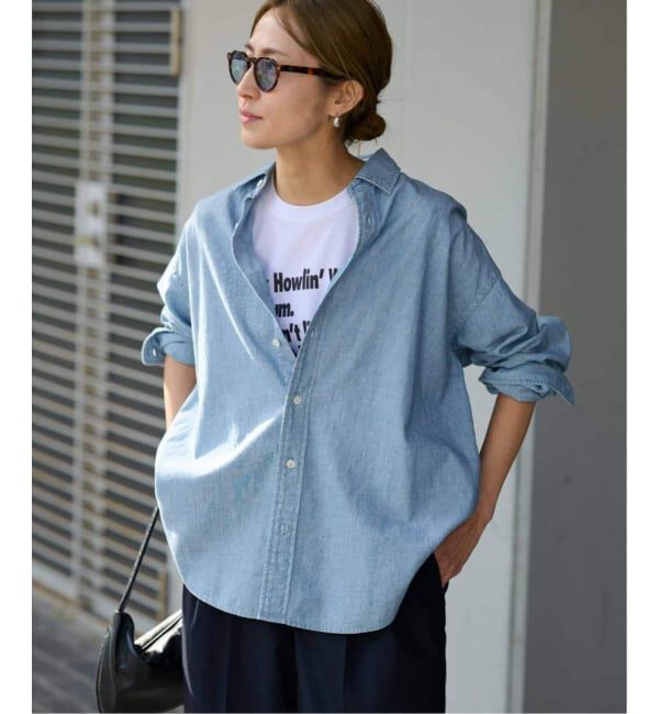 FRAMeWORK「≪追加≫ダンガリーシャツ　2」|シャツ・ブラウス|サックスブルー