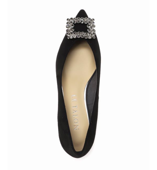  「4.5cmフラワービジューバックルパンプス」|パンプス|