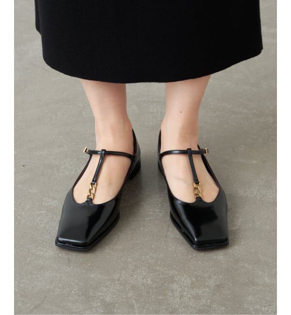 GRISE「GRISEスクエアチェーンツキTストラップフラット」|その他|