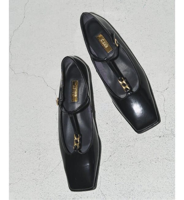 GRISE「GRISEスクエアチェーンツキTストラップフラット」|その他|