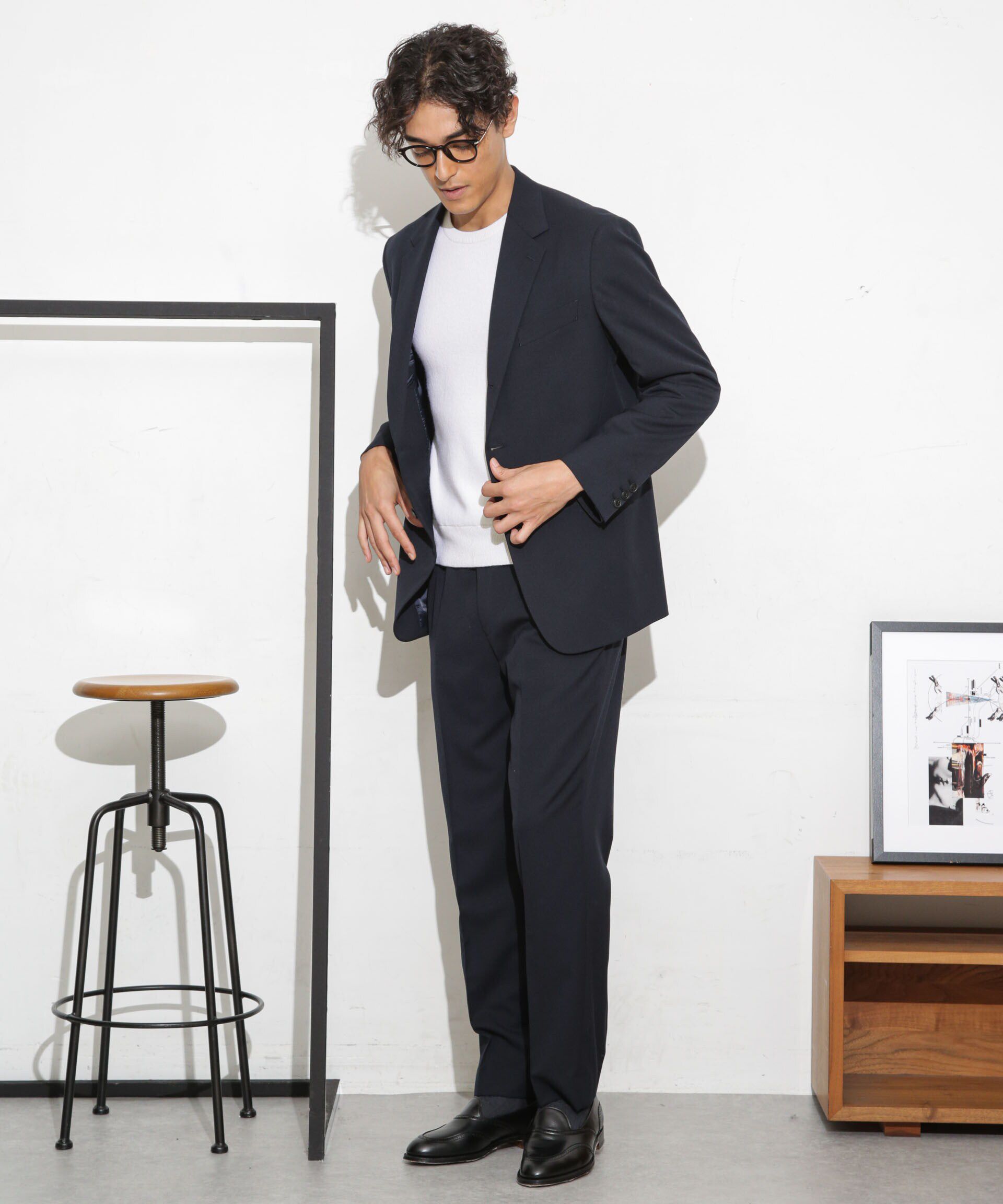 nano･universe「｢ESSENTIALLINE｣TWソリッドシングルジャケット」|スーツ|