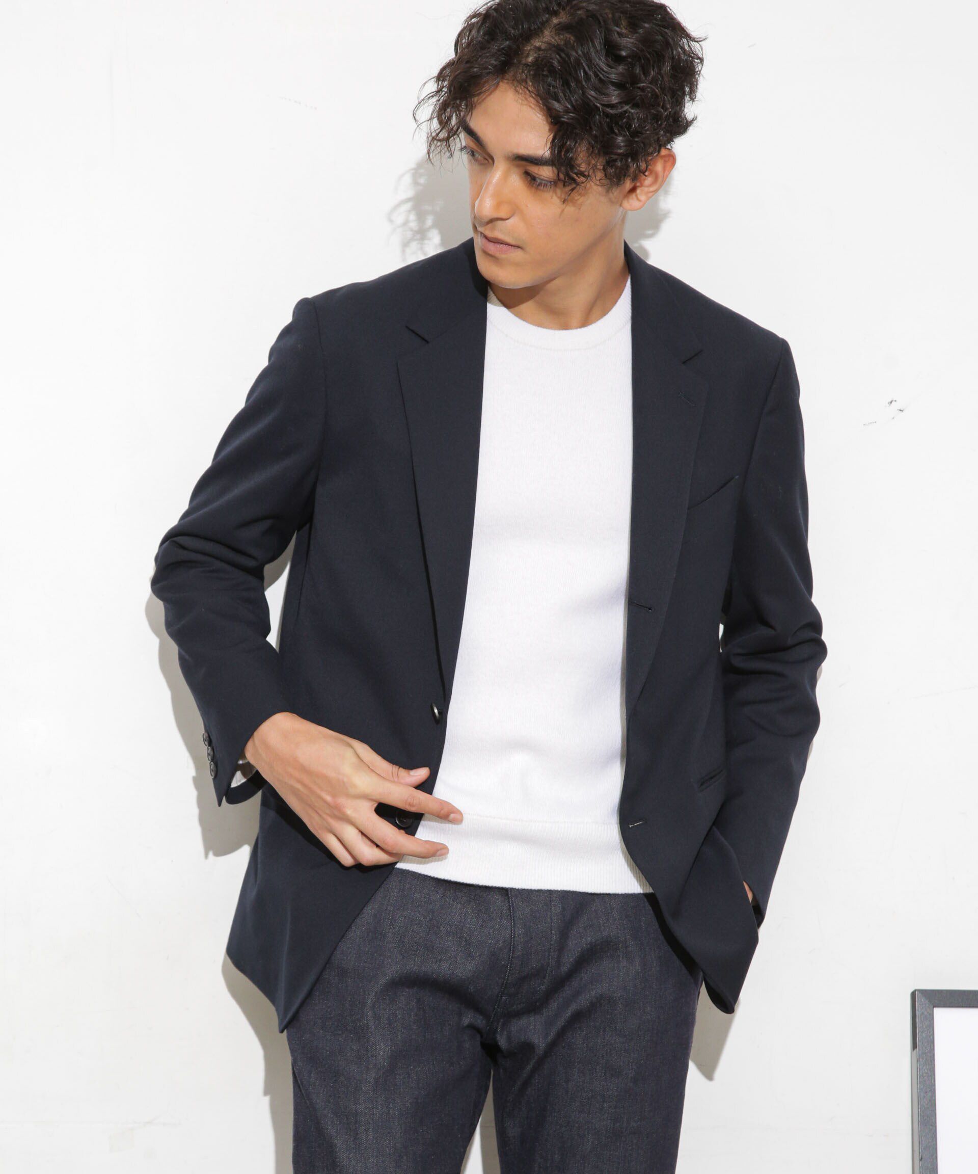 nano･universe「｢ESSENTIALLINE｣TWソリッドシングルジャケット」|スーツ|