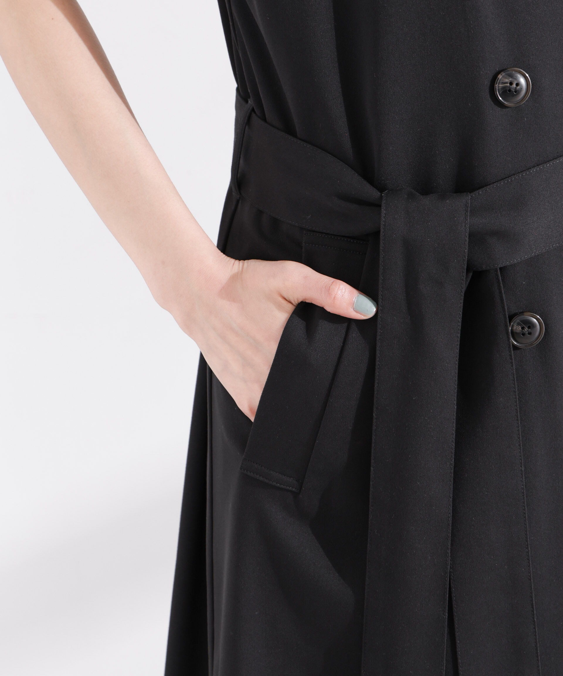 nano･universe「ダブルボタンロングジレ」|テーラードジャケット|