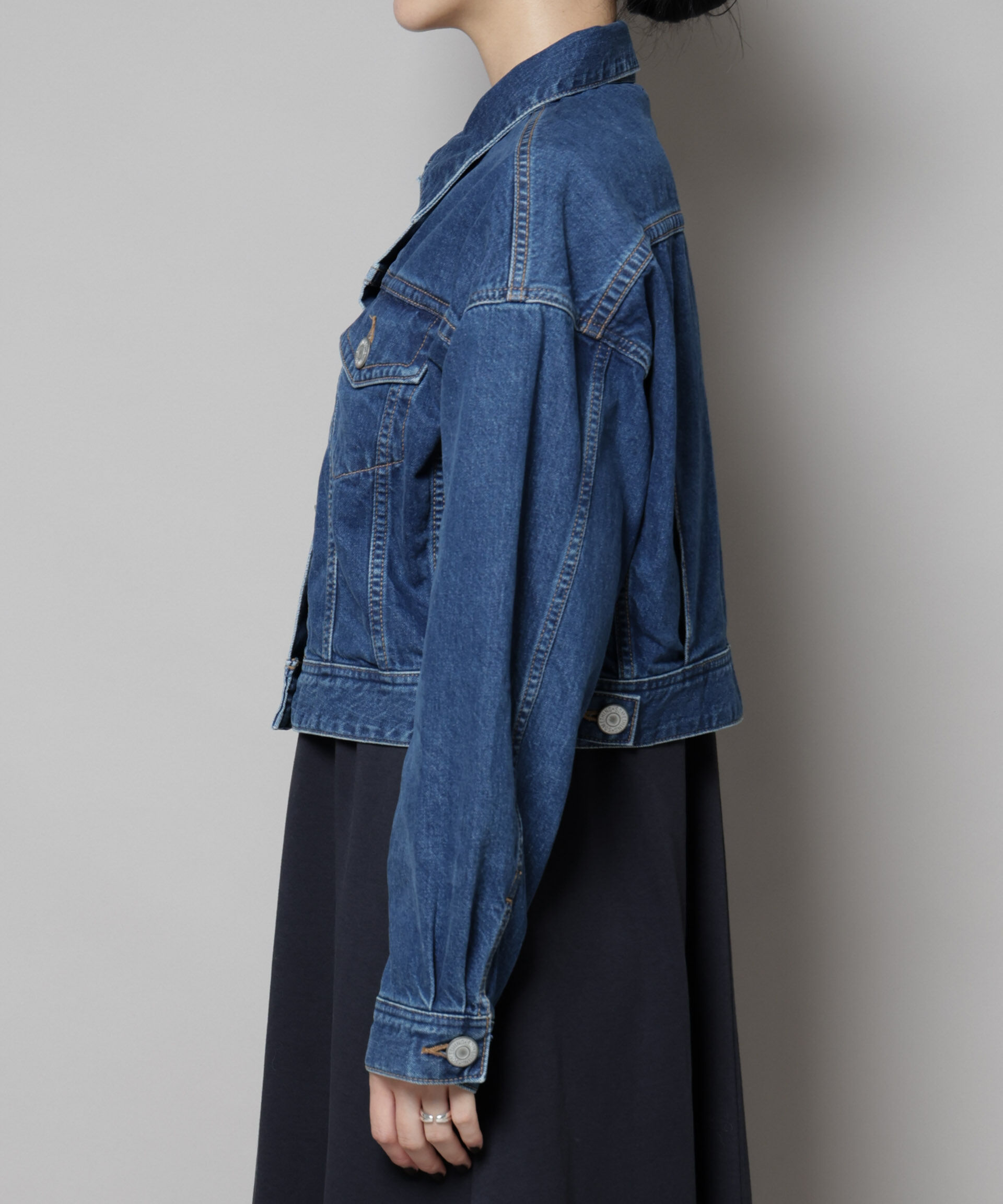 nano･universe「SOMETHING/BIG DETAIL DENIM JACKET」|ブルゾン・スタジャン|