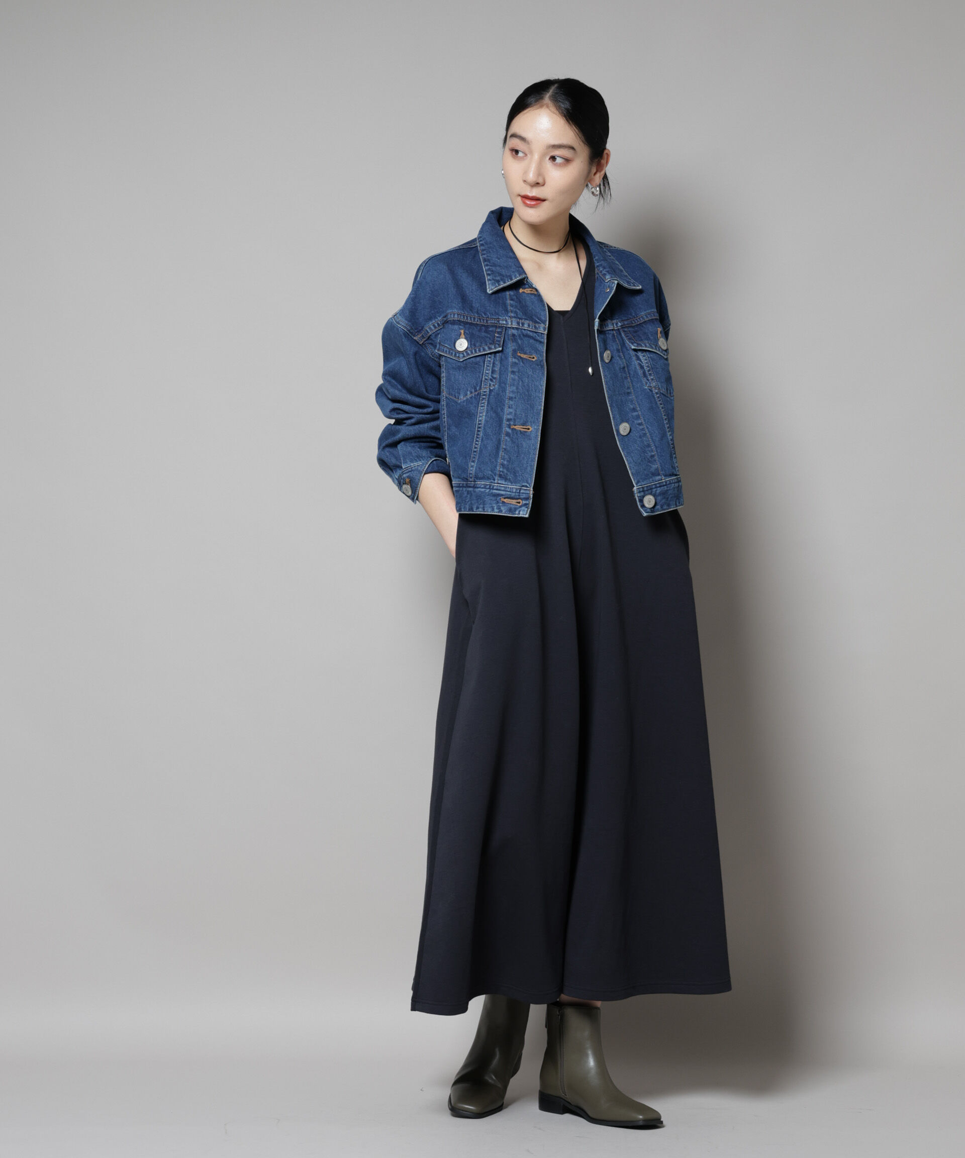 nano･universe「SOMETHING/BIG DETAIL DENIM JACKET」|ブルゾン・スタジャン|