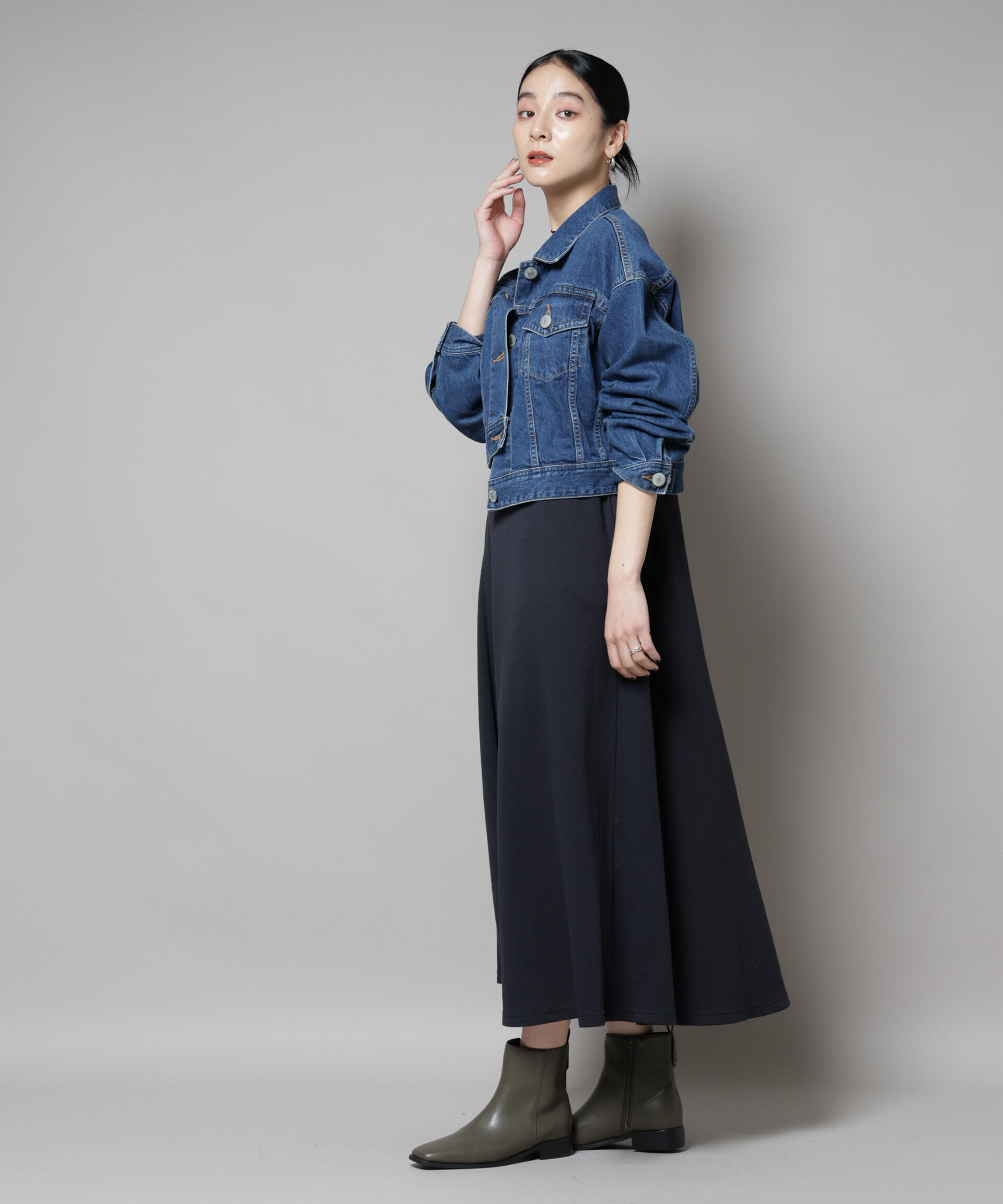 nano･universe「SOMETHING/BIG DETAIL DENIM JACKET」|ブルゾン・スタジャン|