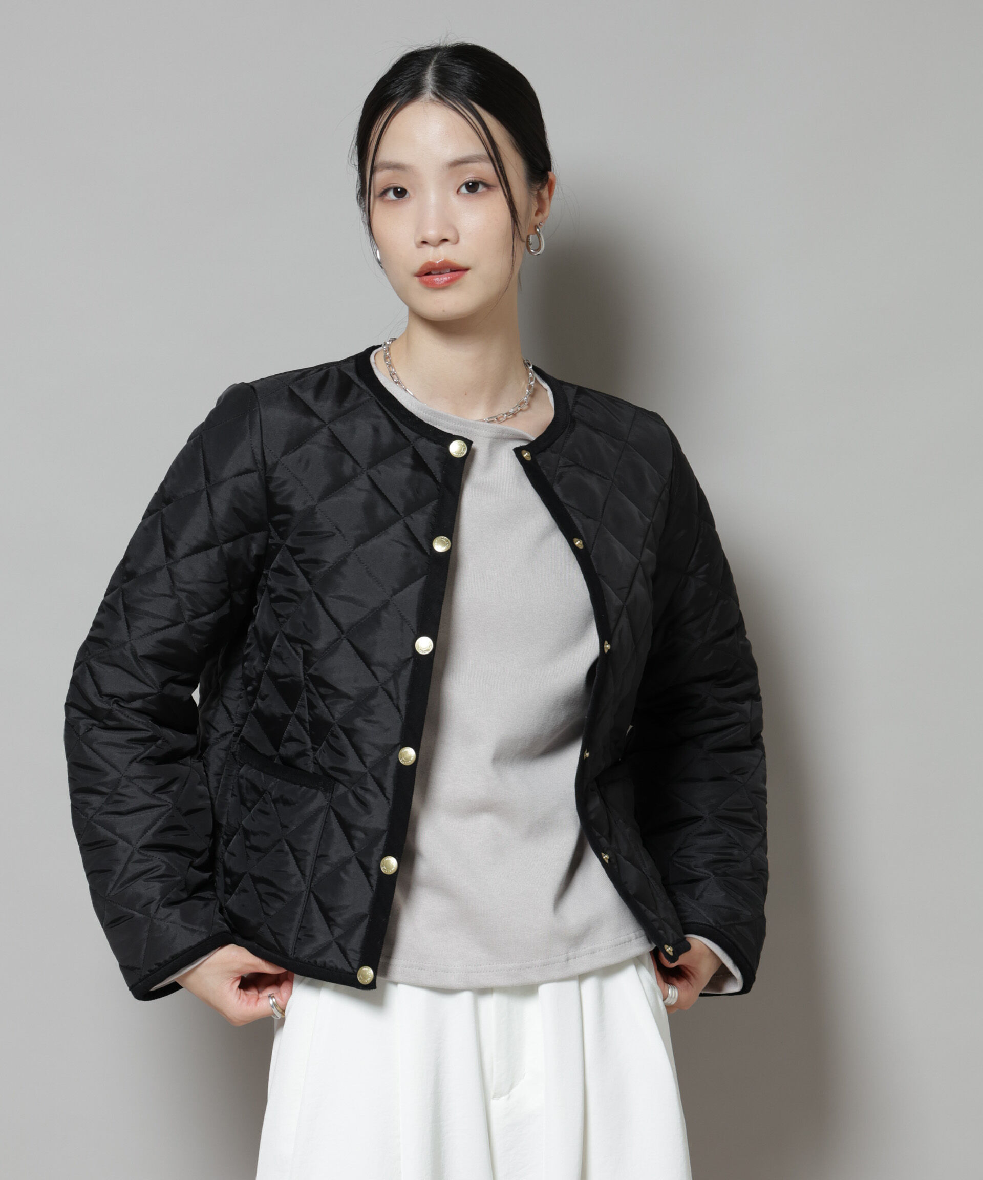 nano･universe「TRADITIONAL WEATHERWEAR/ARKLEY」|ブルゾン・スタジャン|
