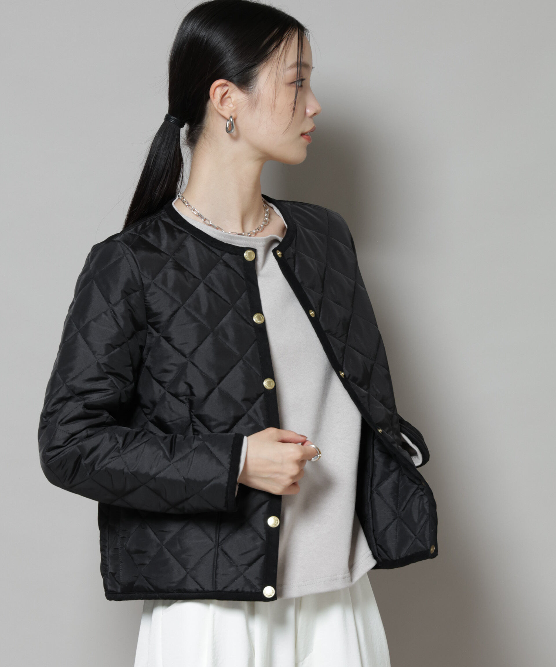 nano･universe「TRADITIONAL WEATHERWEAR/ARKLEY」|ブルゾン・スタジャン|