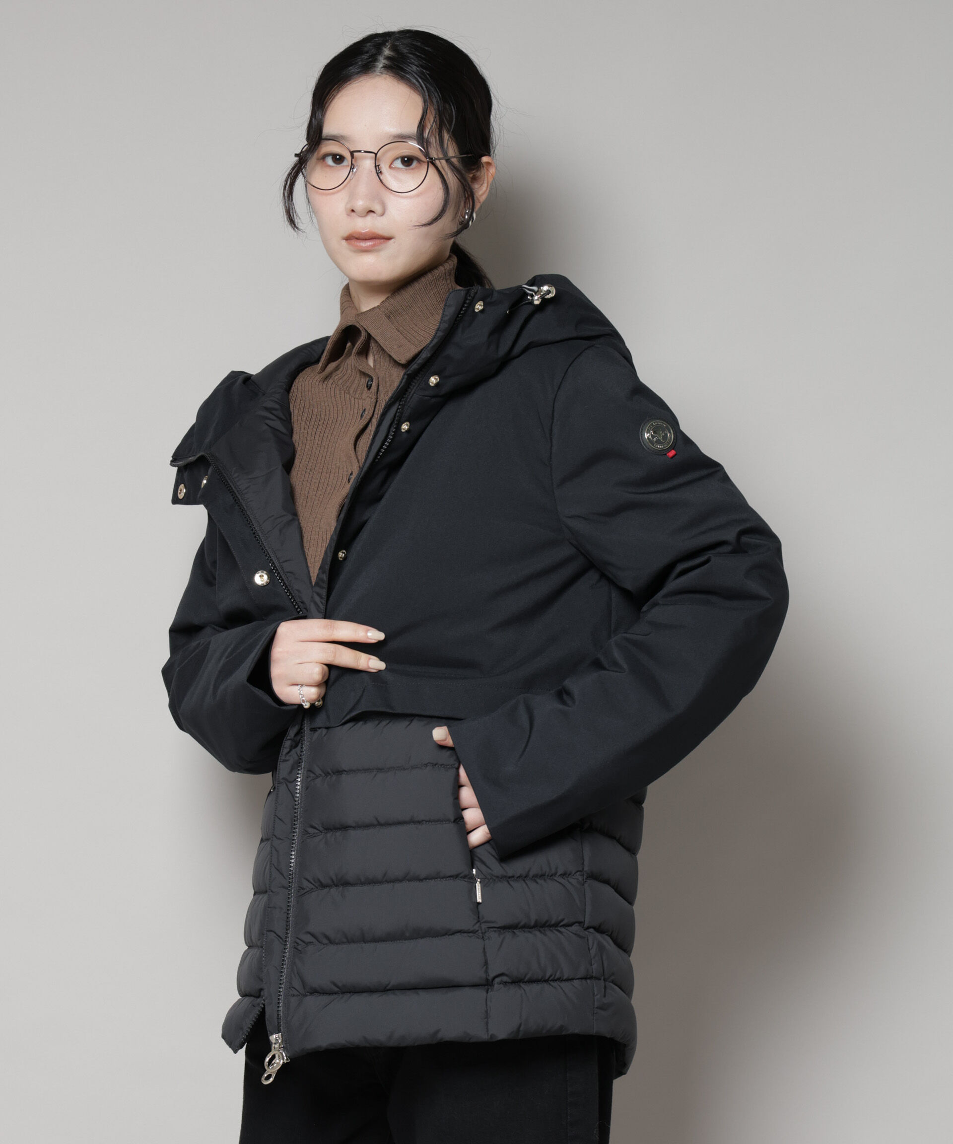 nano･universe「CAPE HORN/CASABLANCA」|ダウン|ブラック