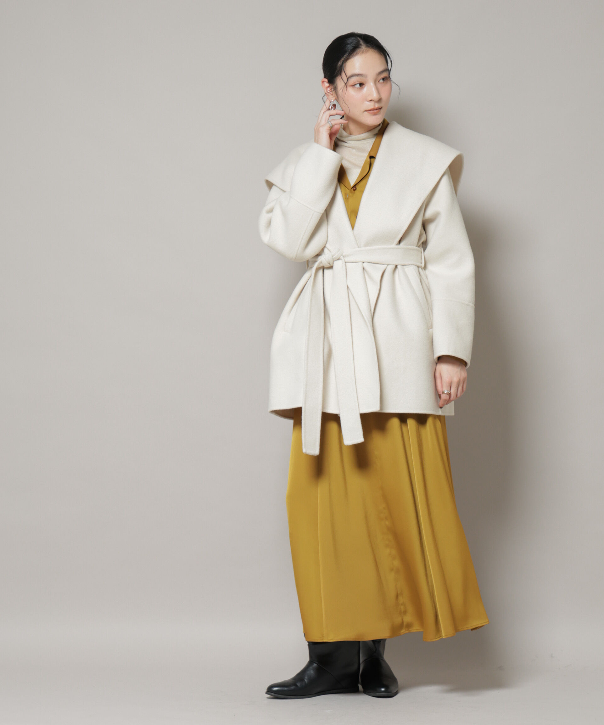 SUPER110blend リバーショールミディコート（nano・universe）｜ルミネ