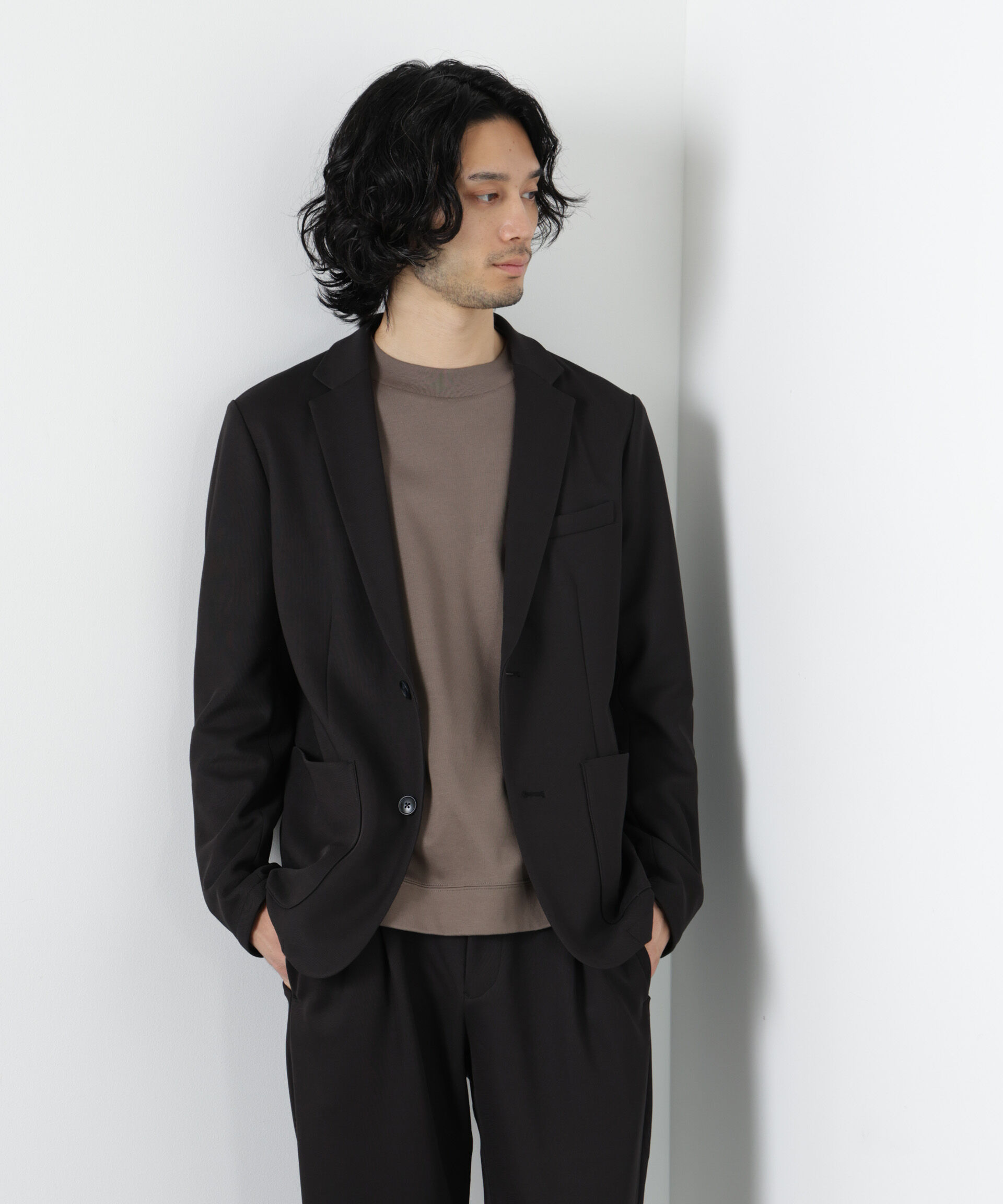 nano･universe「ボンディングカノコ セットアップ(手洗い可能)」|スーツ|