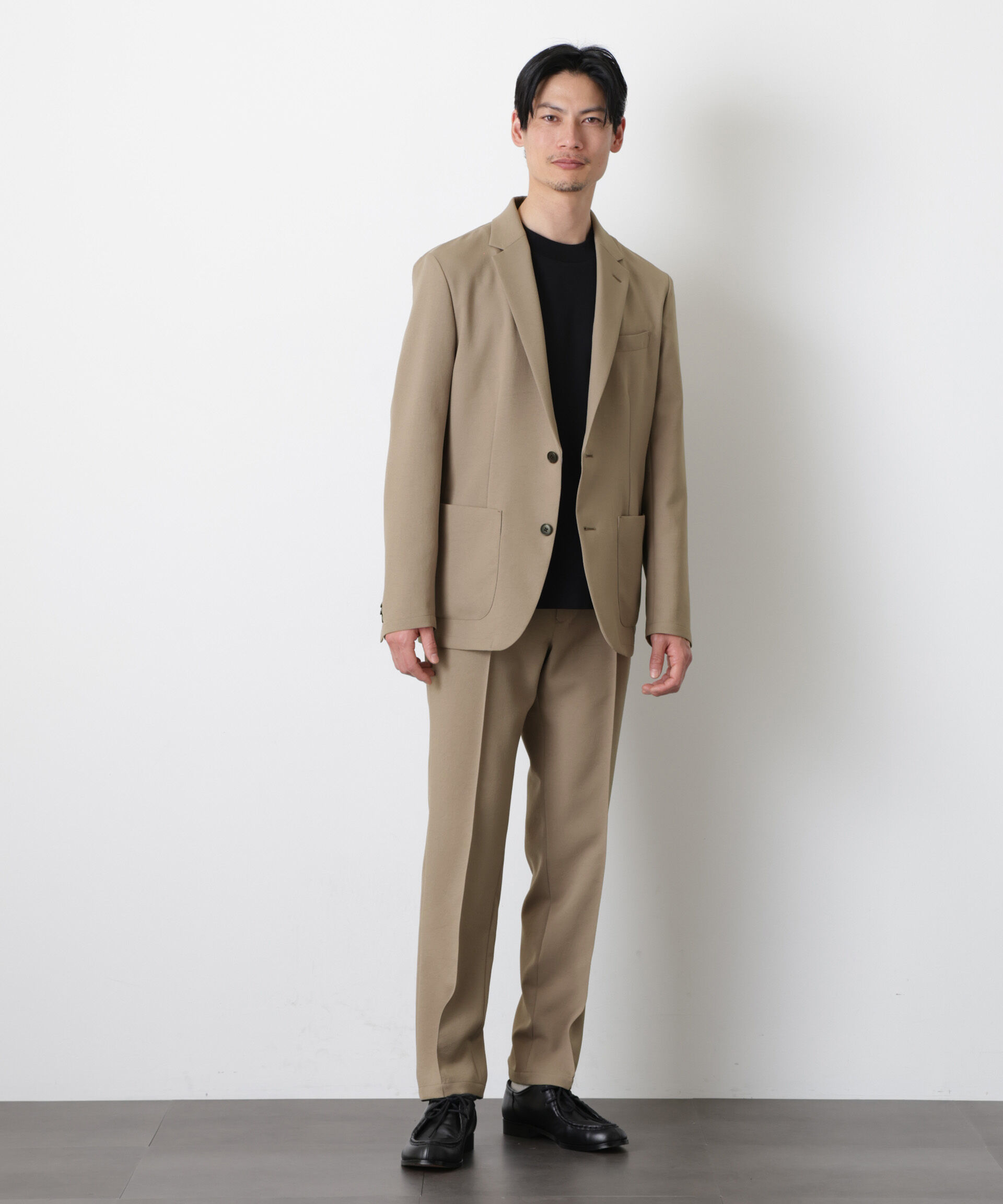 nano･universe「｢DamerinoSelect｣ﾀﾞﾝﾄﾂｵﾁｰﾙ防汚ﾃｯｸｽﾄﾚｯﾁﾊﾟﾝﾂ(ｾｯﾄ 」|スーツ|