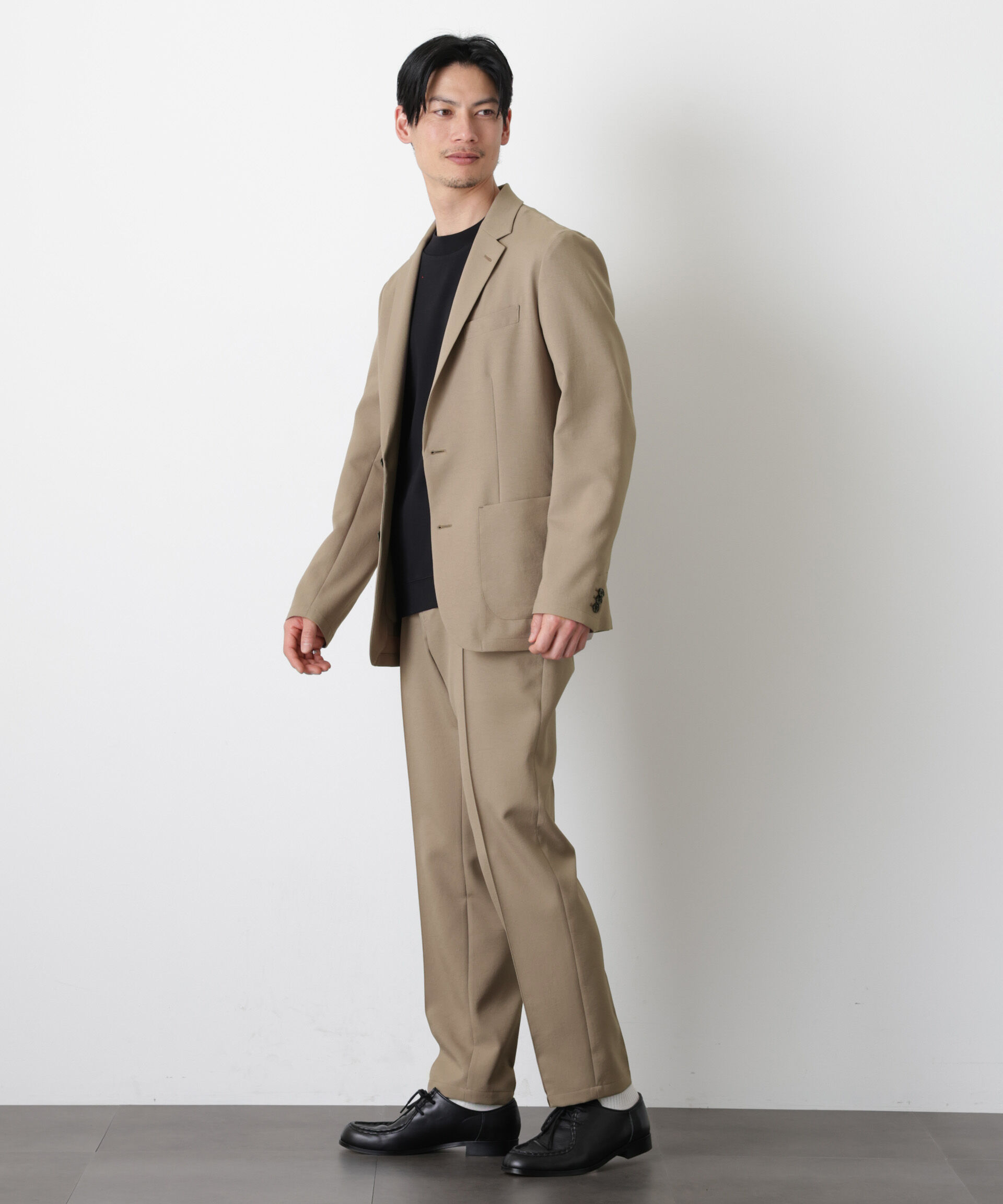 nano･universe「｢DamerinoSelect｣ﾀﾞﾝﾄﾂｵﾁｰﾙ防汚ﾃｯｸｽﾄﾚｯﾁﾊﾟﾝﾂ(ｾｯﾄ 」|スーツ|