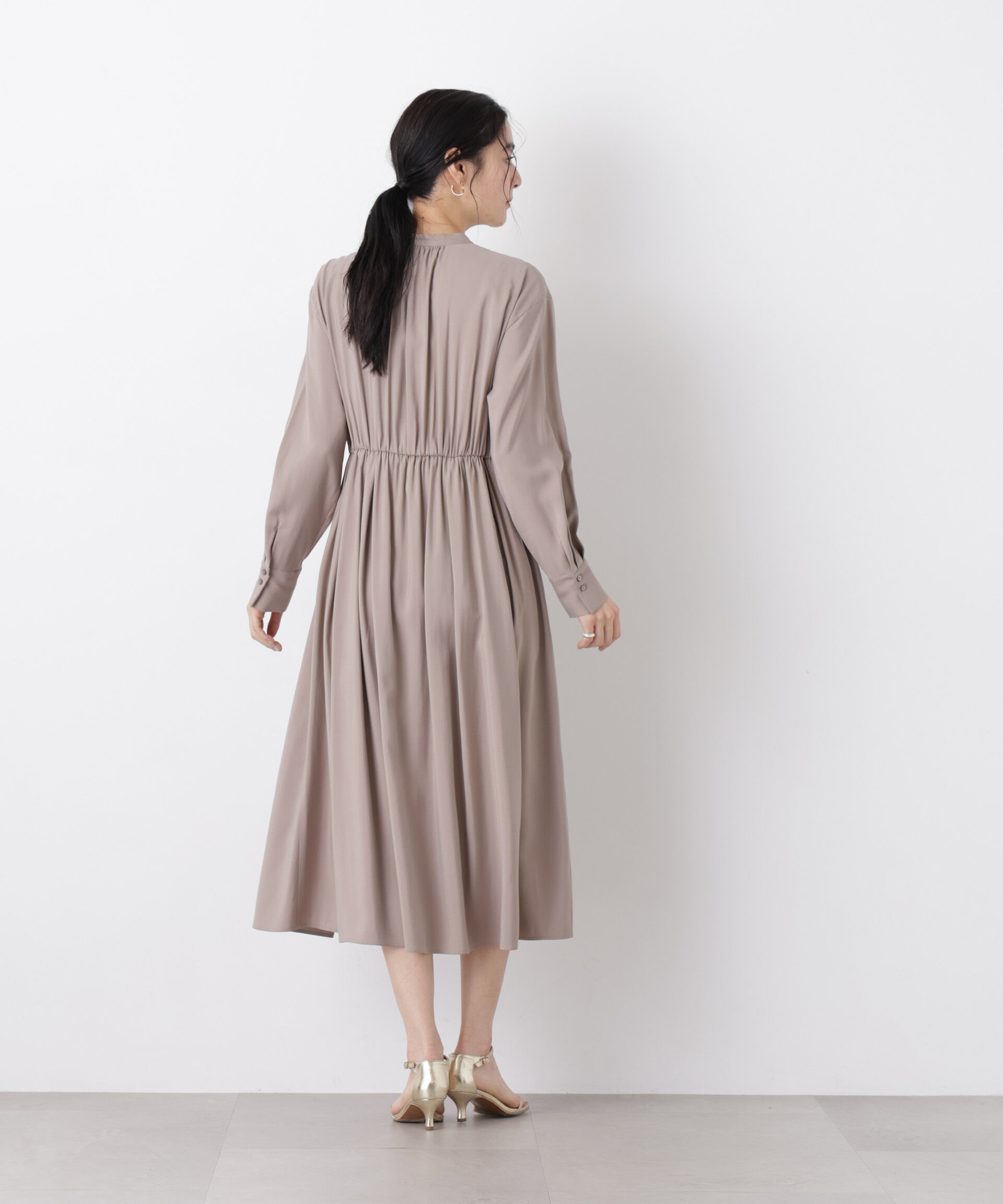 nano･universe「ウエスト切り替えギャザーワンピース」|ワンピース|