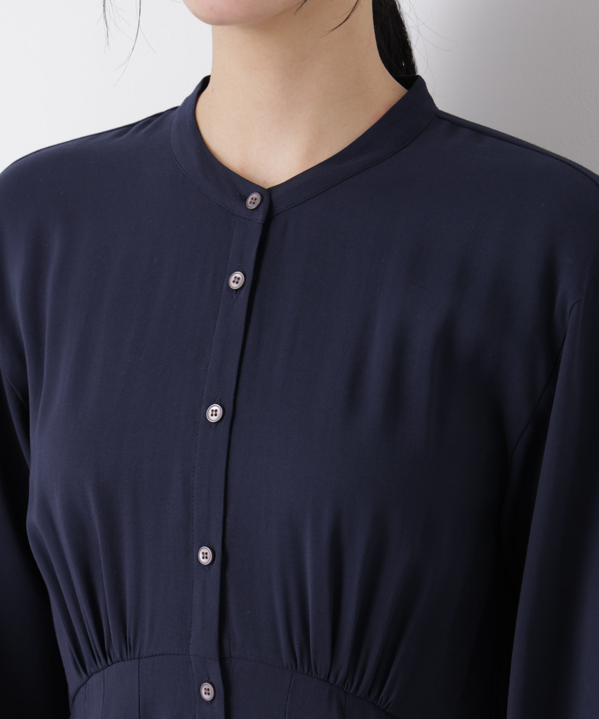 nano･universe「ウエスト切り替えギャザーワンピース」|ワンピース|