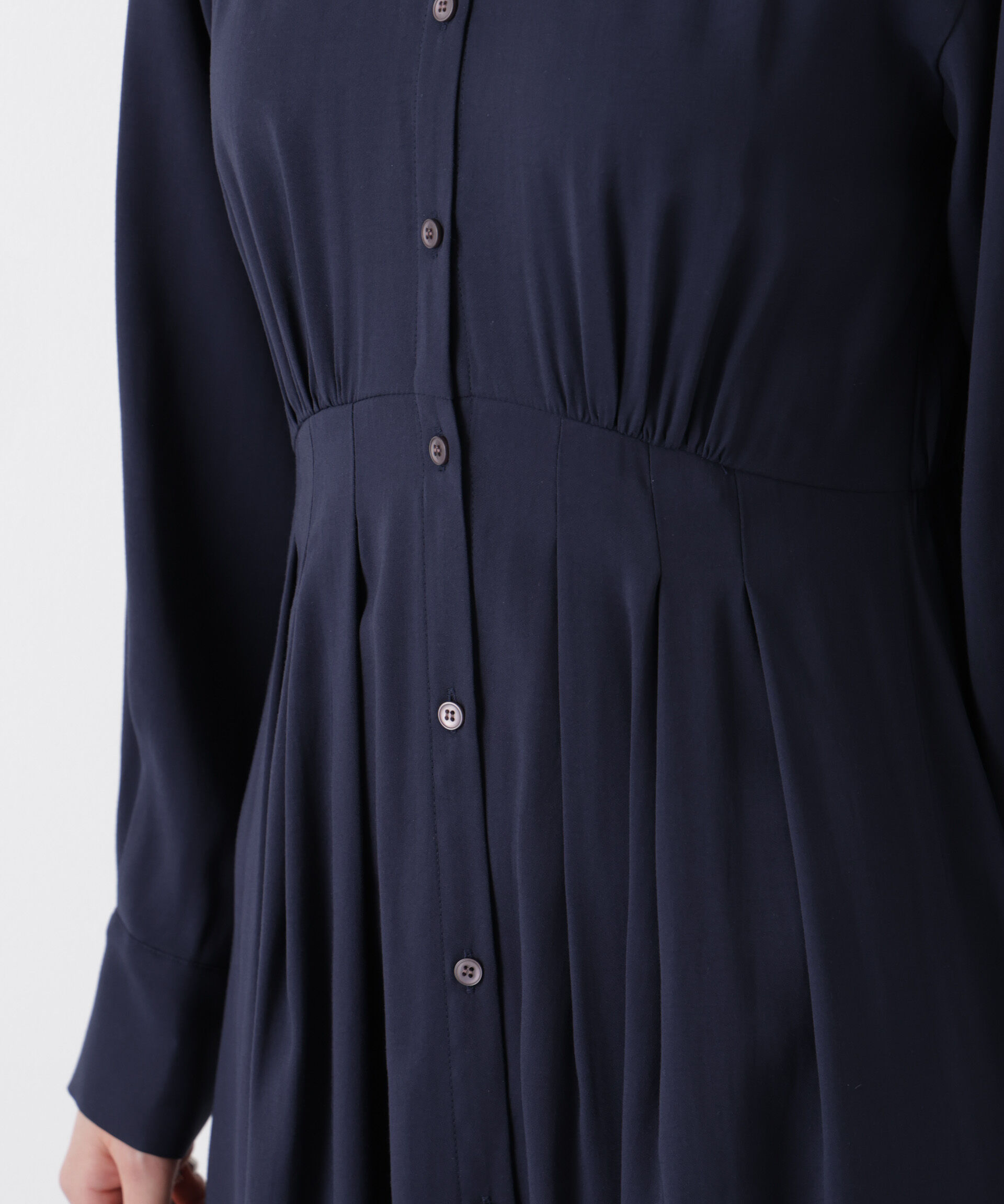 nano･universe「ウエスト切り替えギャザーワンピース」|ワンピース|