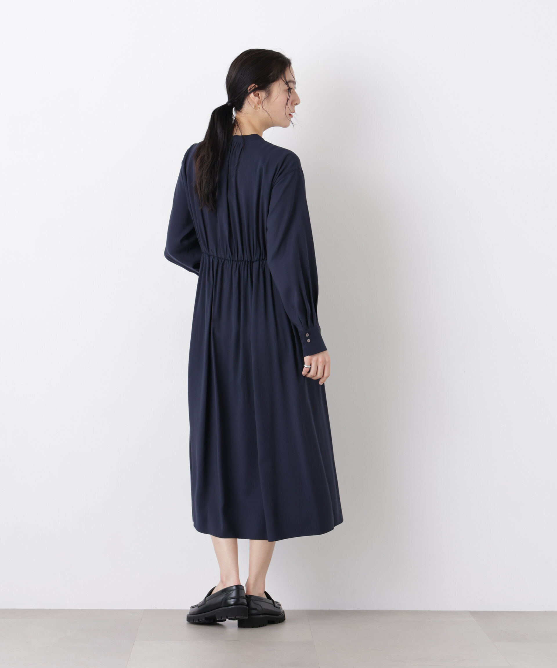 nano･universe「ウエスト切り替えギャザーワンピース」|ワンピース|