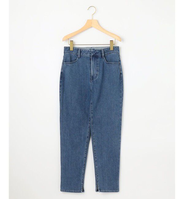 組曲「ライトデニム ベルト付きストレートパンツ」|デニム|