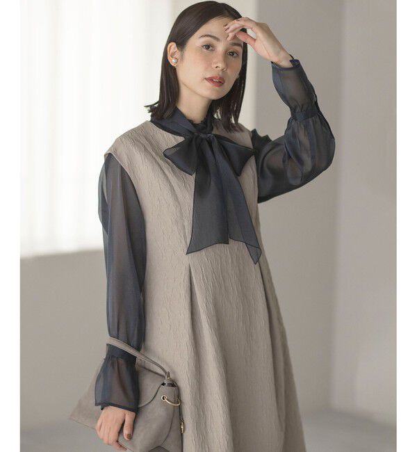 組曲「フラワーラメジャカード ジャンパースカート」|ジャンパースカート|