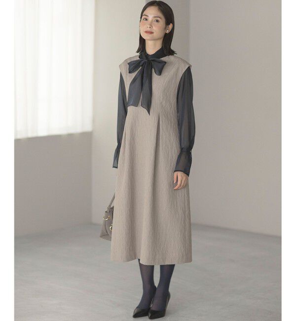 組曲「フラワーラメジャカード ジャンパースカート」|ジャンパースカート|