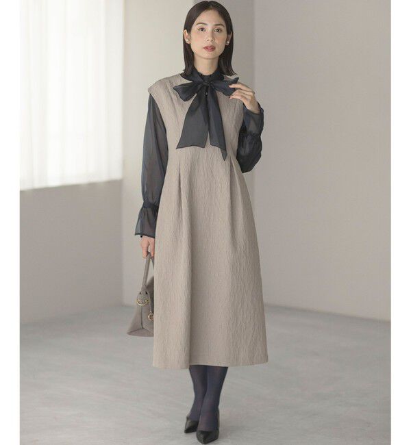 組曲「フラワーラメジャカード ジャンパースカート」|ジャンパースカート|