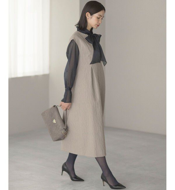 組曲「フラワーラメジャカード ジャンパースカート」|ジャンパースカート|