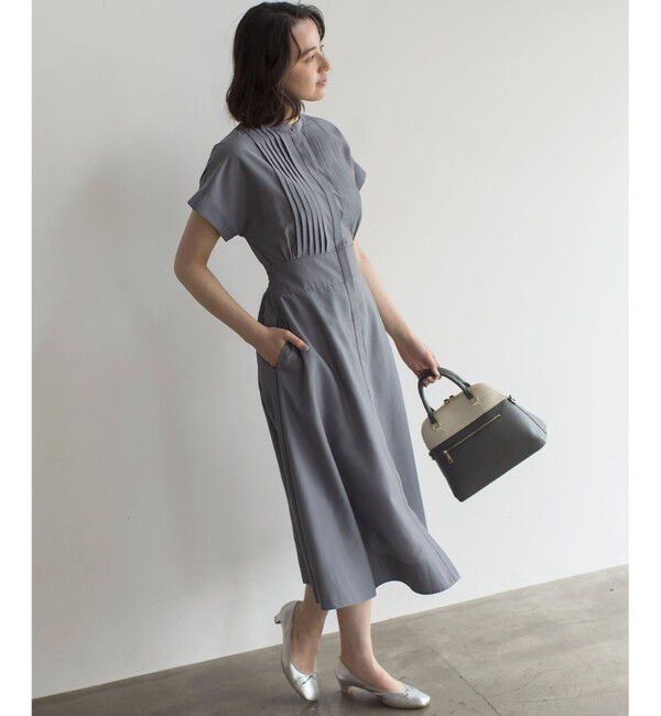組曲「【洗える・ドライタッチ】シアーボイルフロントタック ワンピース」|ワンピース|