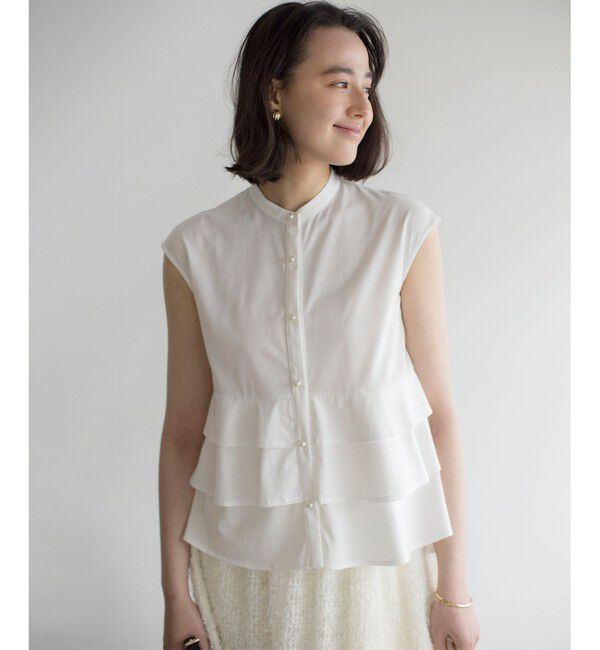 組曲「【WEB限定】プレーティング天竺ティアード カットソー」|Tシャツ・カットソー|