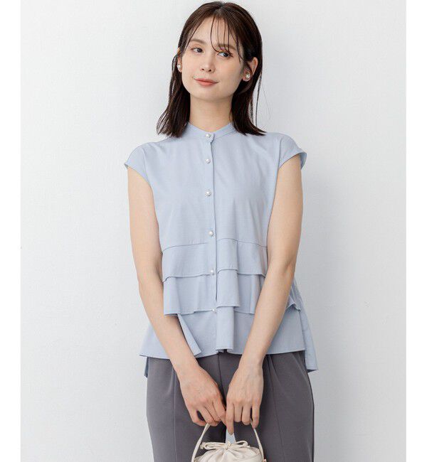 組曲「【WEB限定】プレーティング天竺ティアード カットソー」|Tシャツ・カットソー|ｻｯｸｽﾌﾞ