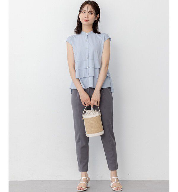 組曲「【WEB限定】プレーティング天竺ティアード カットソー」|Tシャツ・カットソー|