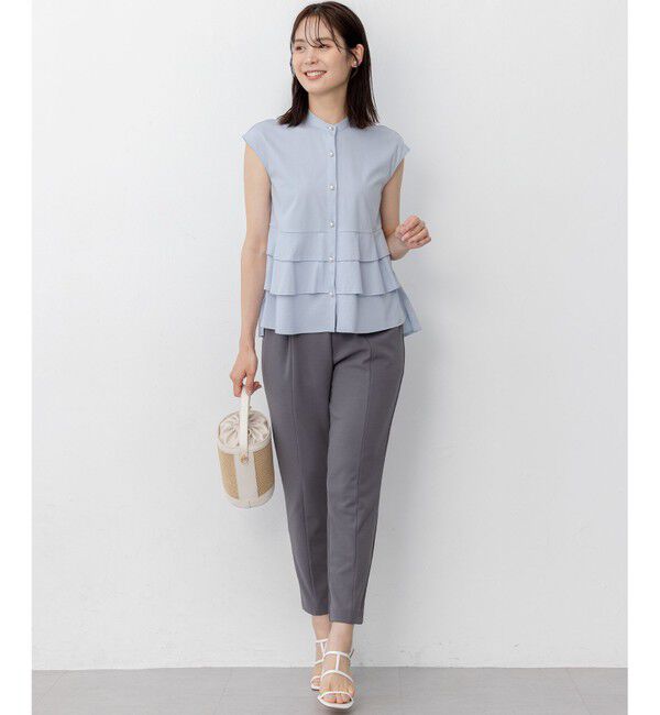 組曲「【WEB限定】プレーティング天竺ティアード カットソー」|Tシャツ・カットソー|