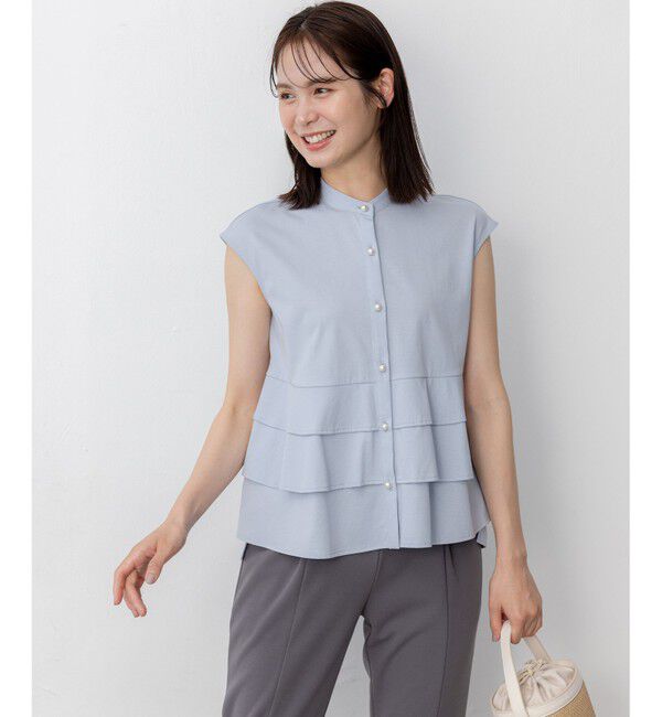 組曲「【WEB限定】プレーティング天竺ティアード カットソー」|Tシャツ・カットソー|