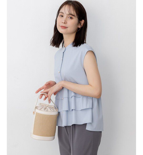 組曲「【WEB限定】プレーティング天竺ティアード カットソー」|Tシャツ・カットソー|