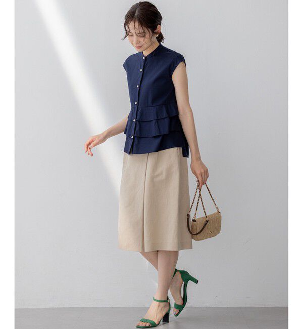 組曲「【WEB限定】プレーティング天竺ティアード カットソー」|Tシャツ・カットソー|