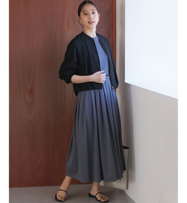 組曲「【WEB限定】ジョーゼットジャージー ブルゾン」|ブルゾン・スタジャン|