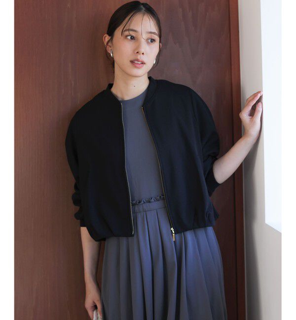 組曲「【WEB限定】ジョーゼットジャージー ブルゾン」|ブルゾン・スタジャン|