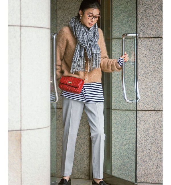 自由区「【撥水加工・洗える】TRギャバ裏起毛テーパード パンツ」|その他|