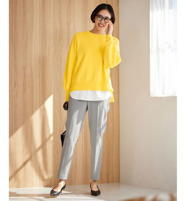 自由区「【撥水加工・洗える】TRギャバ裏起毛テーパード パンツ」|その他|