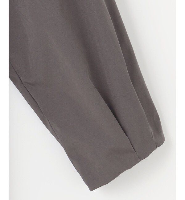 自由区「【洗える】メモリーノーカラー コート」|ノーカラーコート|