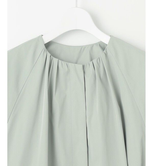 自由区「【洗える】メモリーノーカラー コート」|ノーカラーコート|