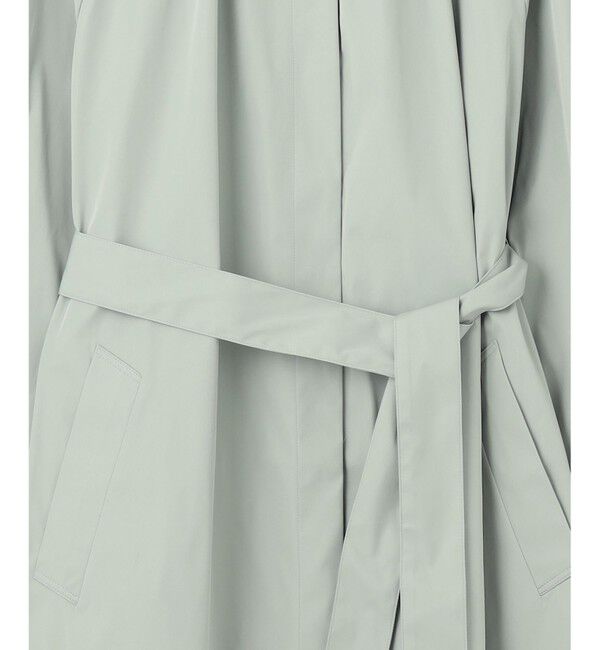 自由区「【洗える】メモリーノーカラー コート」|ノーカラーコート|